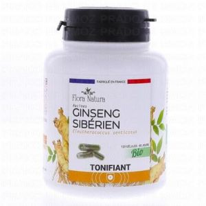 FLORA NATURA Ginseng Sib&eacute;rien Bio 120 g&eacute;lules