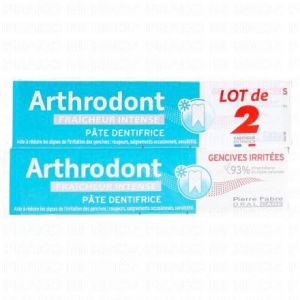 ARTHRODONT Fraîcheur - Pâte dentifrice fraîcheur intense lot de 2