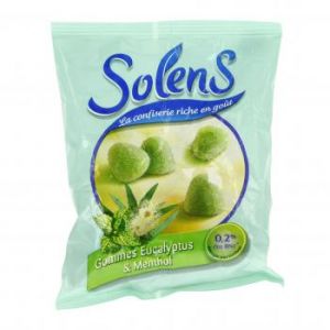 SOLENS Gommes à l'eucalyptus menthol sachet de 100g