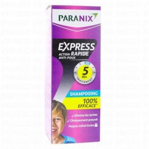 PARANIX Express 5mn Shampoing anti-poux 200ml + Peigne métal inclus