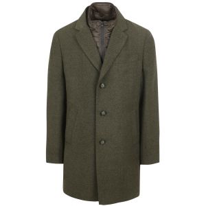 Suitable Manteau Mix Laine Twill Foncé Vert Vert foncé taille 56