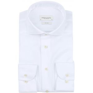 Profuomo Chemise Twill Blanche Blanc taille 44