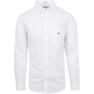 Gant Chemise Casual Poplin Blanc taille 5XL
