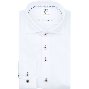 R2 Chemise Technical Knitted Dobby Blanche Blanc taille 38