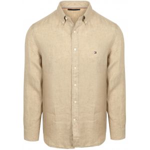 Tommy Hilfiger Chemise De Lin Beige taille XL