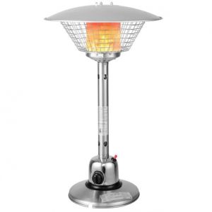 Terrace Heater Radiateur &agrave; gaz Radiateur de table portable avec une puissance de chauffe maximale de 4000 W ainsi qu'une protection contre la surchauffe et l'encerclement