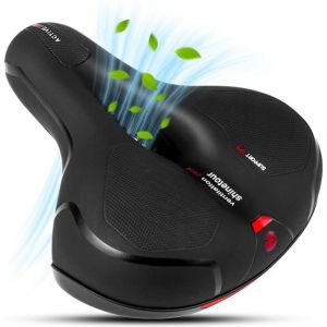 Selle v&eacute;lo unisexe - Ergonomique - Avec suspension - Selle v&eacute;lo - Selle gel - V&eacute;lo de course - V&eacute;lo de montagne - Femme - Selle - Accessoires - Selle jupe femme - Porte-v&eacute;los - Rail de selle - Noir - Proskill