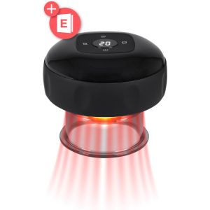 Nuvance - Appareil électrique de massage de la cellulite - 12 niveaux et températures - eBook inclus - Corps entier - Cupping Cups Set Massage - Cellulite Cups - Hijama Cups - Anti Cellulite