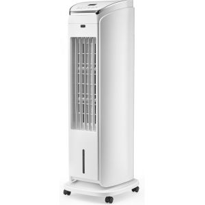 Ventilateur Solis Cool Air 7587 - Refroidisseur d'air mobile sans vidange - sur pied avec ventilateur - avec t&eacute;l&eacute;commande - blanc