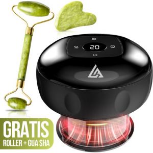 LivingBoost® - Appareil de massage électrique contre la cellulite - Gua Sha inclus - 12 niveaux et températures - Corps entier - Massage par ventouses - Ventouses contre la cellulite - Anti cellulite