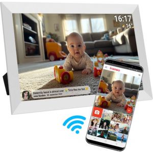 Cadre photo num&eacute;rique Denver 15,6 pouces - XL - Full HD - Frameo App - Cadre photo - WiFi - 32GB - IPS Touchscreen -PFF1504