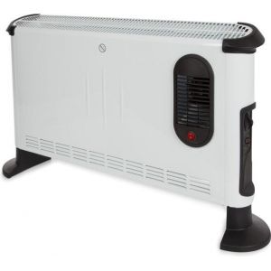 Perel Radiateur convecteur, intérieur, trois niveaux de chaleur, ventilateur turbo, 3000 W