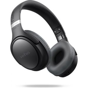 Veho ZB-4 - Casque d'&eacute;coute - Bandeau filaire et sans fil Appel/musique USB Type-C Bluetooth Noir, Gris