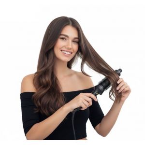 La Nou&reg; Thermal Brush - Brosse &agrave; boucler et &agrave; coiffer - Cheveux normaux - 2 niveaux de chaleur 160-185 degr&eacute;s - Brosse pour s&egrave;che-cheveux - Brosse chauffante en c&eacute;ramique - Brosse &agrave; boucler - Brosse chauffante - 40mm - Noir - Bounce Curl Brush hot Brush