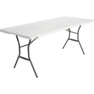 Lifetime Tyrell Table pliante - Blanc - 183x76x73.5 cm