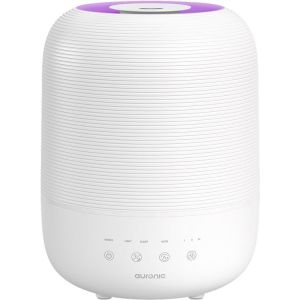 Auronic Humidificateur - 3L - Convient pour la chambre &agrave; coucher, la chambre de b&eacute;b&eacute;, le bureau, le salon et plus encore - Humidificateur - Sans BPA - Blanc