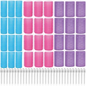 Boucles 36 pi&egrave;ces - 3 tailles - Inclus 36 pinces &agrave; cheveux - Boucles sans chaleur - Rouleaux adh&eacute;sifs - Rouleaux pour cheveux - Rouleaux pour cheveux - Boucles sans chaleur - Rouleaux pour cheveux sans chaleur - Rouleaux pour cheveux grands - Rouleaux pou