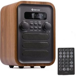 Denver Radio DAB - Radio rétro - Bluetooth - Radio DAB+/ FM - DAB48G