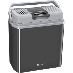 Glaci&egrave;re &eacute;lectrique Juskys - 24 litres - Connexion 12 V et 230 V - Gris
