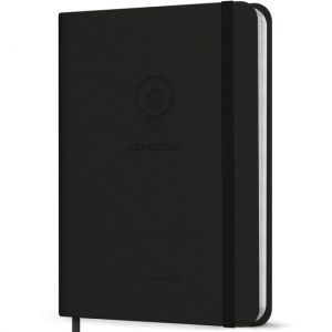 Systemyze Carnet d'adresses - Carnet d'adresses avec alphabet - Carnet d'adresses - R&eacute;pertoire t&eacute;l&eacute;phonique - A5 - Noir