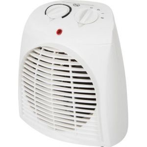 Perel Radiateur à ventilateur, intérieur, 2 niveaux de chaleur, 2000 W