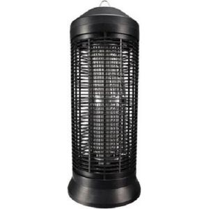 Perel Désinsectiseur, électrique, grille de tension 4000 V, bac de récupération amovible, 600 m², noir