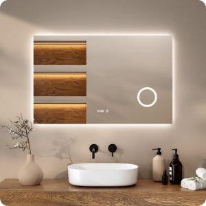 Mirlux Miroir de salle de bain avec &eacute;clairage LED et chauffage - 110x70CM