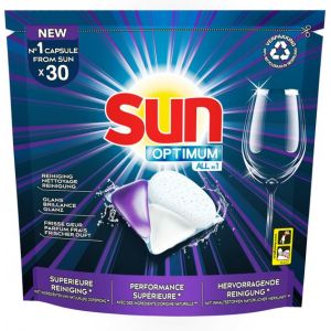 Sun All-in One - Pastilles pour lave-vaisselle - Régulières - 182 capsules - 7 x 26 - Paquet économique
