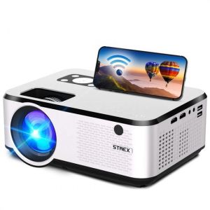 Vidéoprojecteur - Strex - Projecteur - Haute résolution 1080P – 7000 lumens – Wi-Fi intégré - 22 x 16 x 8,7