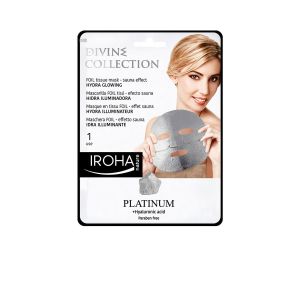 PLATINUM tissue hydra-glowing face mask 1 use | IROHA
