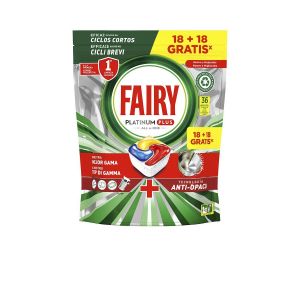 Fairy - Fairy Platinum Todo En 1 Limon Lavavajillas 36 Cápsulas