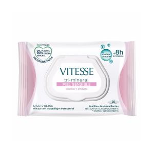 Vitesse - Tri-mineral Piel Sensible Toallitas Desmaquillantes 25 U