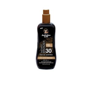Australian Gold - Sunscreen Spf30 Spray Gel With Instant Bronzer 100 Ml