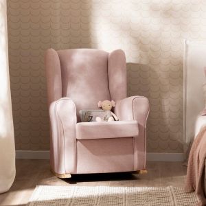 Fauteuil d'allaitement rose Lily