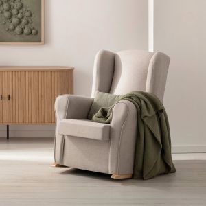 Fauteuil d'allaitement gris taupe Lily