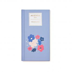 Petit Agenda 2026 Home Office - Fleurs Bleues
