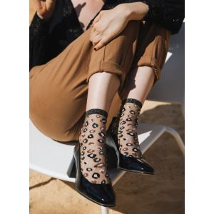 Chaussettes &agrave; Paillettes L&eacute;opard Horseshoe Bend Gold