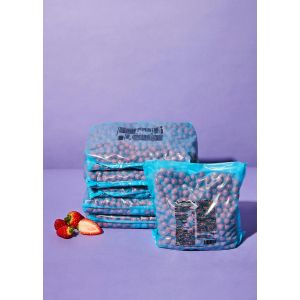 Crackers de riz au chocolat blanc et poudre de fraise 6 x 1 kg