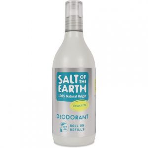 Salt Of The Earth Unscented Roll-On Refill Deodorant Unisexe