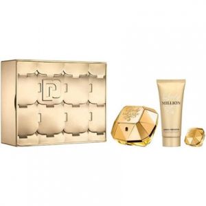 Paco Rabanne Lady Million with Body Lotion and Travel Eau de Parfum 80ml pour femme