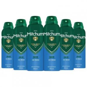 Mitchum Men Triple Odor Defense 48HR Protection Deodorant Spray & Antiperspirant 200ml Ice Fresh