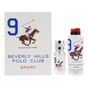 Beverly Hills Polo Club Sport Men Nine - Eau De Toilette 100ml Gift Set