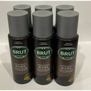 Brut Musk Scent Deodorant Body Spray for Men 200ml - Pack of 6
