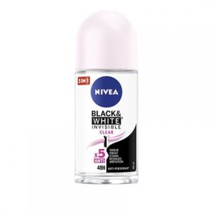 Nivea Invisible Antiperspirant For Black & White Clear, 50 Ml Unisexe