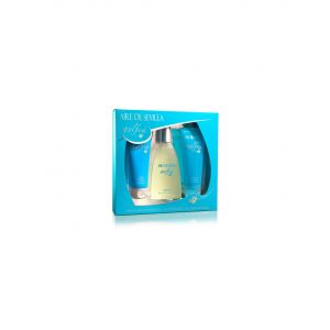 Sevilla Beauty Set Fresh Blue Edition Mubestoring Body Cream, Eau de Toilette, Exfoliating Gel