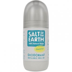 Salt Of The Earth Natural Unscented Deodorant Roll On 75ml Unisexe