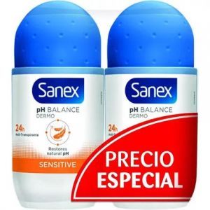 Sanex Dermo Sensitive Roll-On Deodorants 50 Milliliters - Pack of 2