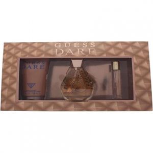Guess Dare by Guess for Women 3 Pc Gift Set 3.4oz Edt Spray 0.5oz Edt Spray 6.7oz Body Lotion