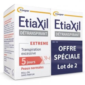 Etiaxil Antiperspirant Excessive Perspiration Treatment - Pack of 2 D&eacute;odorant (D&eacute;o) Homme 15ml