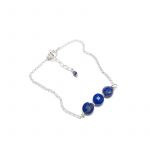 Bracelet maya lapis-lazuli argent 925